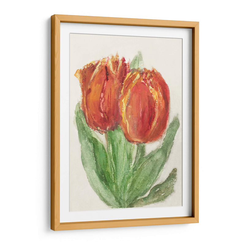 Dos tulipanes rojos - Sientje Mesdag-van Houten | Cuadro decorativo de Canvas Lab