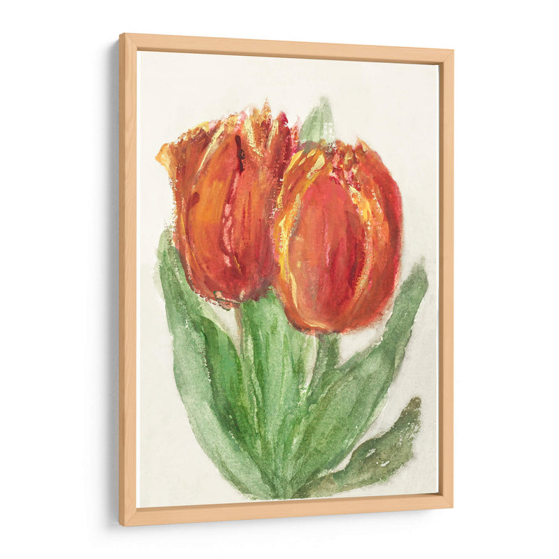 Dos tulipanes rojos - Sientje Mesdag-van Houten | Cuadro decorativo de Canvas Lab
