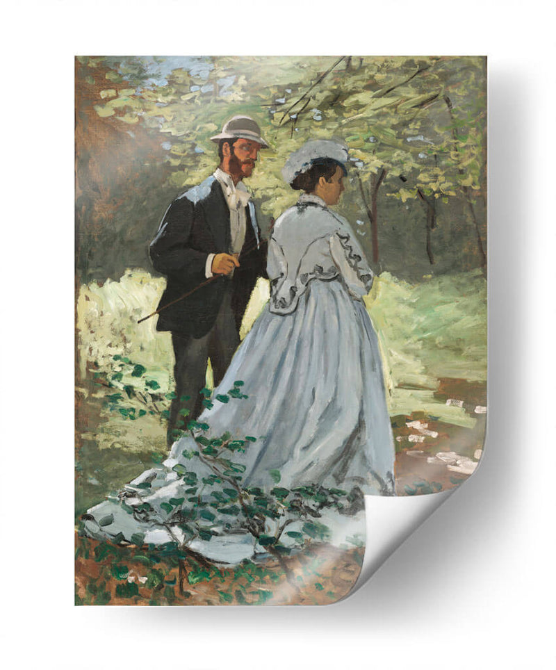 Bazille y Camille - Claude Monet | Cuadro decorativo de Canvas Lab