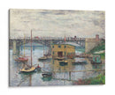 Puente en Argenteuil en un día gris - Claude Monet | Cuadro decorativo de Canvas Lab