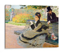 Camille Monet en un banco del jardín - Claude Monet | Cuadro decorativo de Canvas Lab