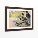 Camille Monet en un banco del jardín - Claude Monet | Cuadro decorativo de Canvas Lab