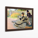 Camille Monet en un banco del jardín - Claude Monet | Cuadro decorativo de Canvas Lab