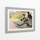 Camille Monet en un banco del jardín - Claude Monet | Cuadro decorativo de Canvas Lab