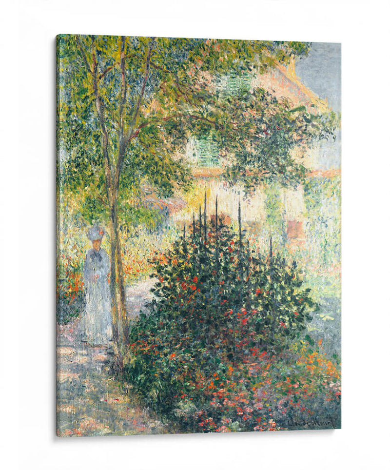 Camille Monet en el jardín de Argenteuil - Claude Monet | Cuadro decorativo de Canvas Lab