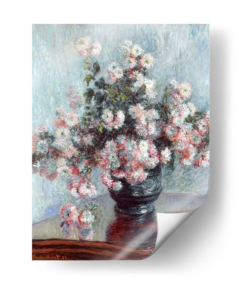 Crisantemos - Claude Monet | Cuadro decorativo de Canvas Lab