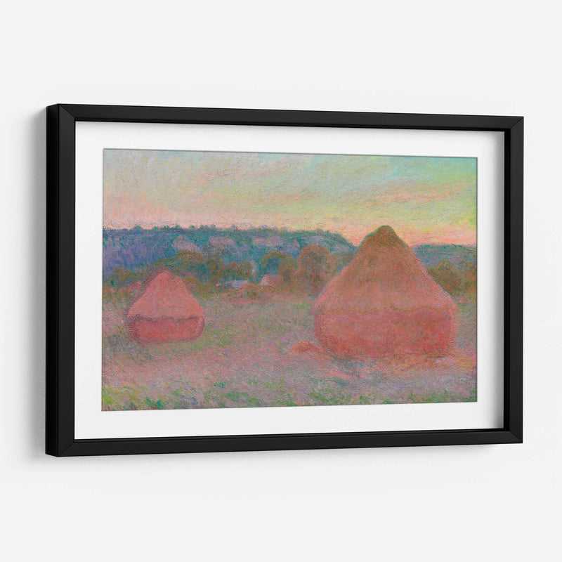 Haystacks, End of Day, Autumn - Claude Monet | Cuadro decorativo de Canvas Lab