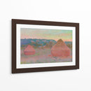 Haystacks, End of Day, Autumn - Claude Monet | Cuadro decorativo de Canvas Lab