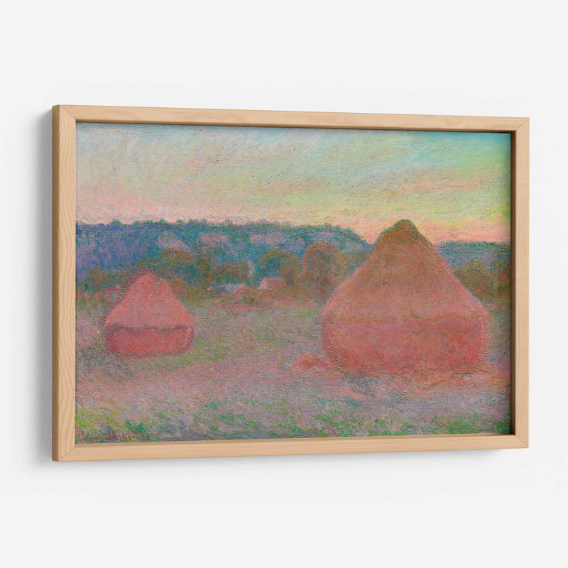 Haystacks, End of Day, Autumn - Claude Monet | Cuadro decorativo de Canvas Lab