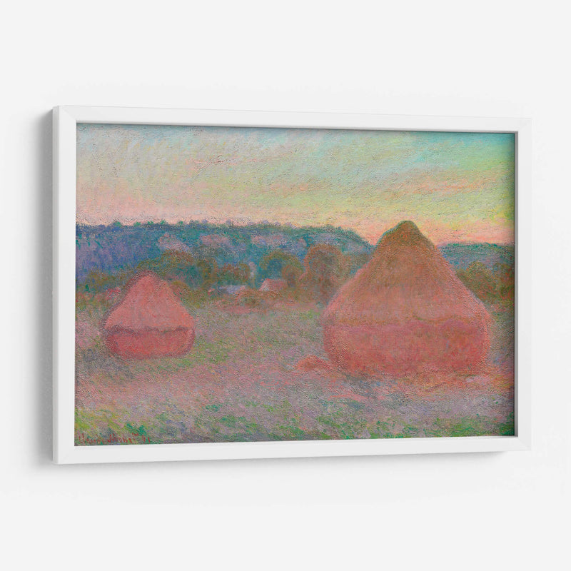 Haystacks, End of Day, Autumn - Claude Monet | Cuadro decorativo de Canvas Lab