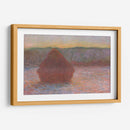 Haystacks, Thaw, Sunset - Claude Monet | Cuadro decorativo de Canvas Lab