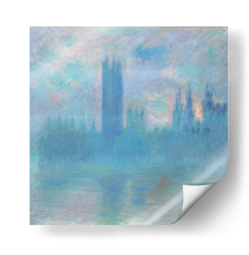 Casas del Parlamento, Londres - Claude O. Monet | Cuadro decorativo de Canvas Lab