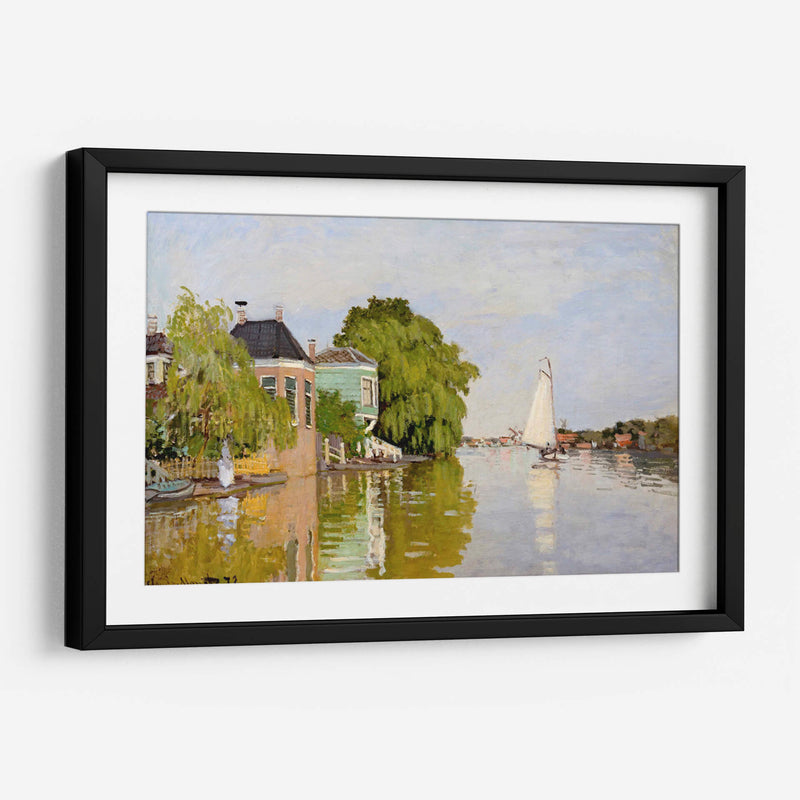 Casas en Achterzaan - Claude Monet | Cuadro decorativo de Canvas Lab