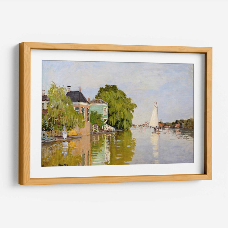 Casas en Achterzaan - Claude Monet | Cuadro decorativo de Canvas Lab