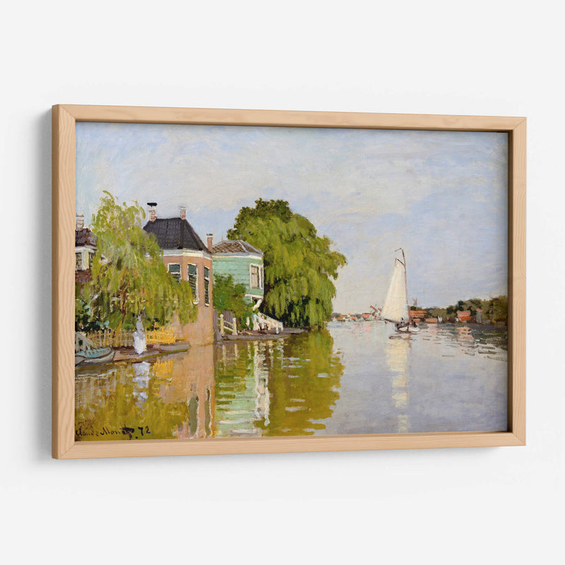 Casas en Achterzaan - Claude Monet | Cuadro decorativo de Canvas Lab