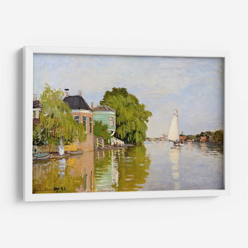 Casas en Achterzaan - Claude Monet | Cuadro decorativo de Canvas Lab