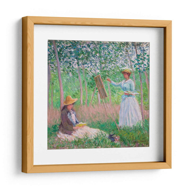 En el bosque en Giverny - Claude Monet | Cuadro decorativo de Canvas Lab