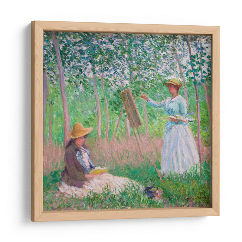 En el bosque en Giverny - Claude Monet | Cuadro decorativo de Canvas Lab