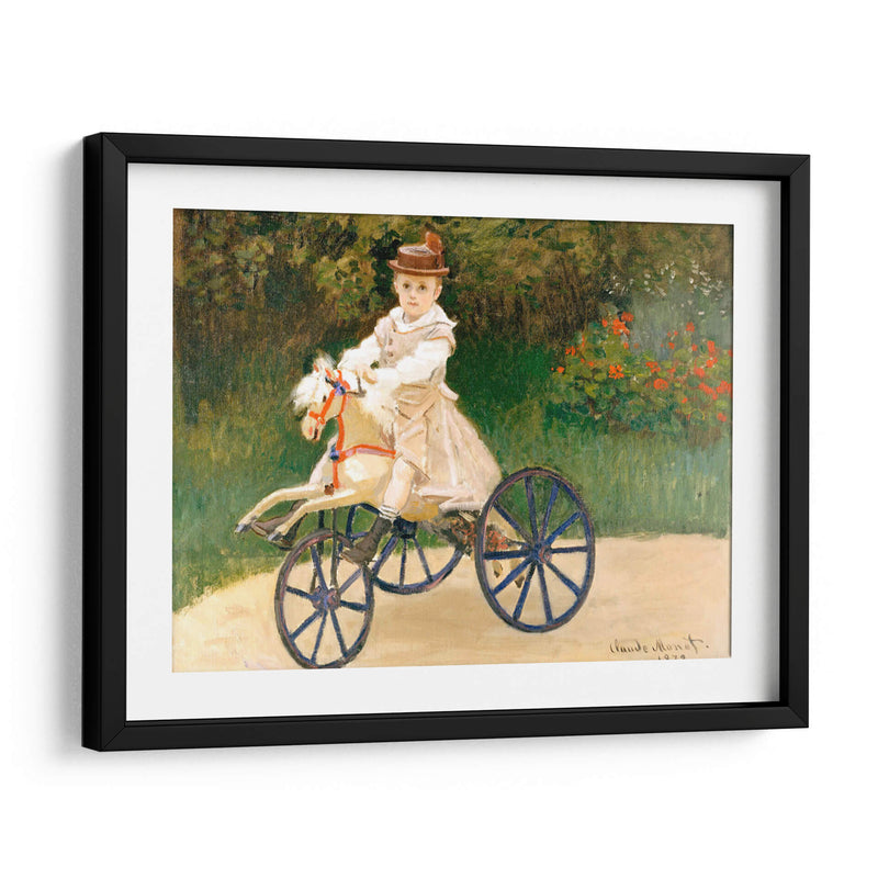 Jean Monet en su caballo-triciclo - Claude Monet | Cuadro decorativo de Canvas Lab