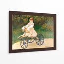 Jean Monet en su caballo-triciclo - Claude Monet | Cuadro decorativo de Canvas Lab