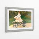 Jean Monet en su caballo-triciclo - Claude Monet | Cuadro decorativo de Canvas Lab