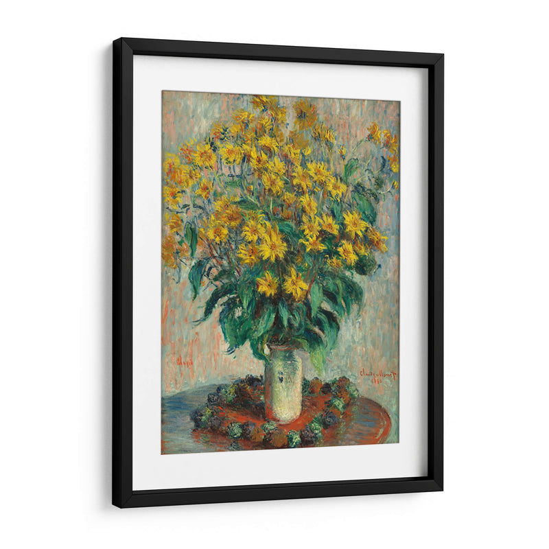 Flores de alcachofa de Jerusalén - Claude Monet | Cuadro decorativo de Canvas Lab