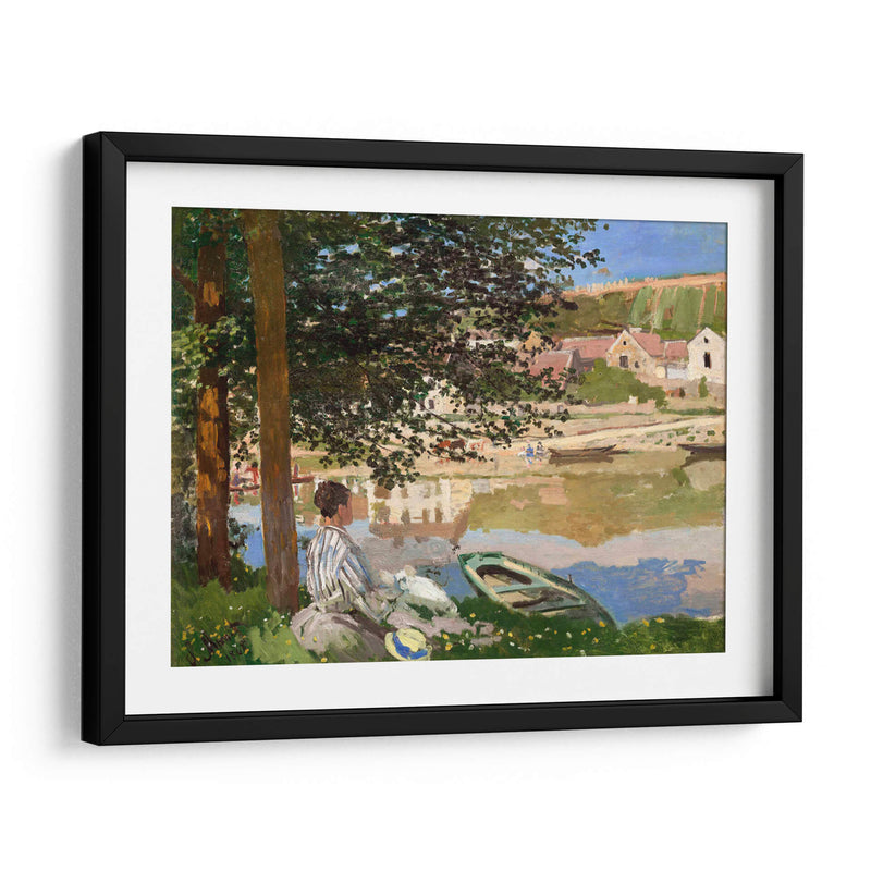 En la orilla del Sena, Bennecourt - Claude Monet | Cuadro decorativo de Canvas Lab