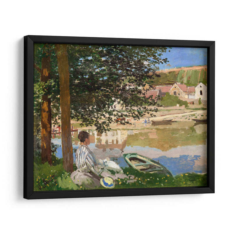 En la orilla del Sena, Bennecourt - Claude Monet | Cuadro decorativo de Canvas Lab