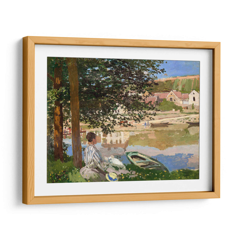 En la orilla del Sena, Bennecourt - Claude Monet | Cuadro decorativo de Canvas Lab