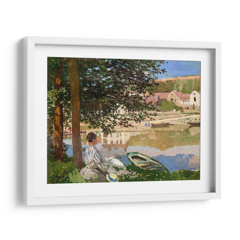 En la orilla del Sena, Bennecourt - Claude Monet | Cuadro decorativo de Canvas Lab