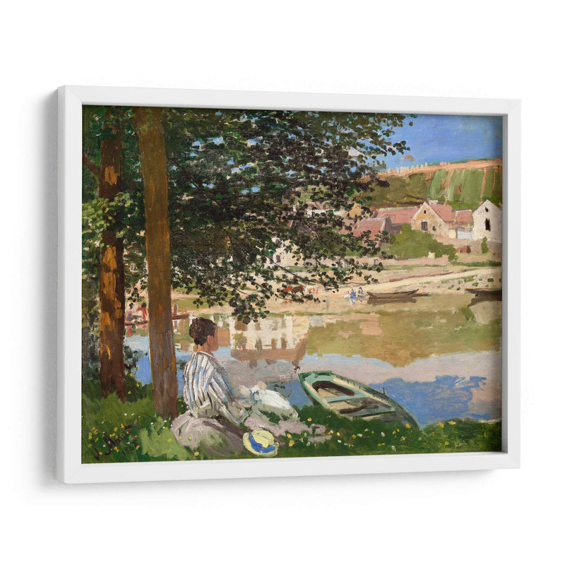 En la orilla del Sena, Bennecourt - Claude Monet | Cuadro decorativo de Canvas Lab