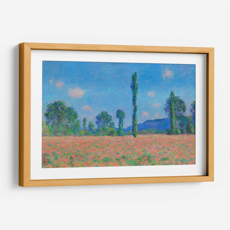 Campo de amapolas, Giverny - Claude Monet | Cuadro decorativo de Canvas Lab