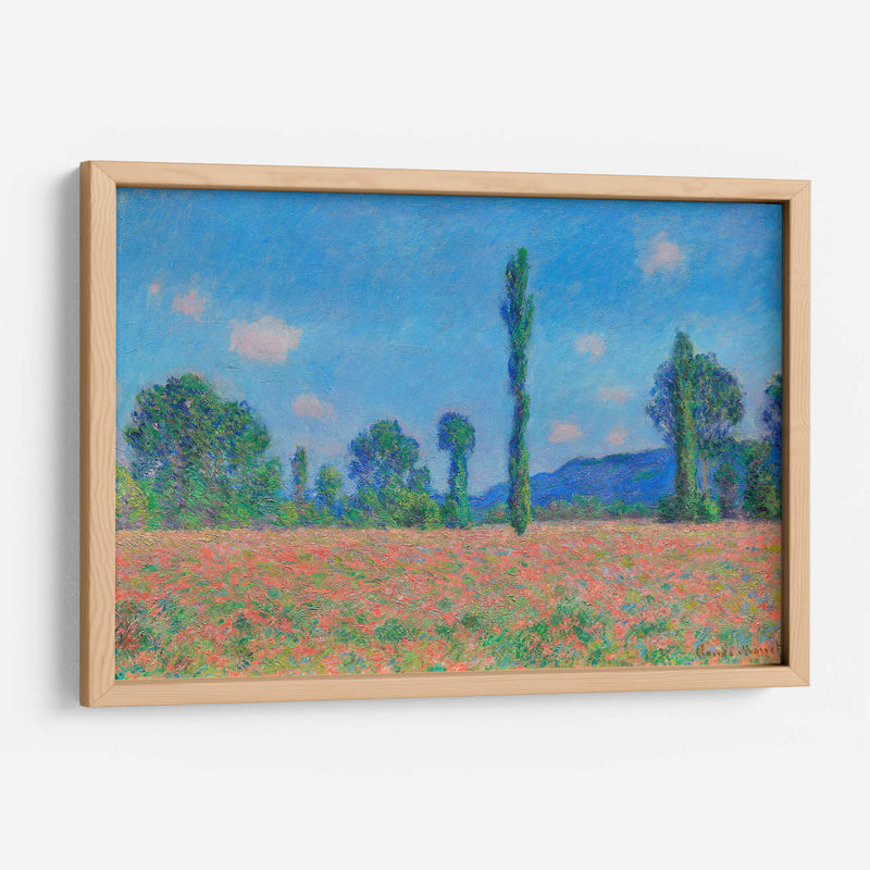 Campo de amapolas, Giverny - Claude Monet | Cuadro decorativo de Canvas Lab