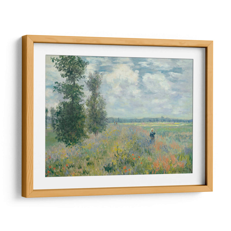 Campos de amapolas cerca de Argenteuil - Claude Monet | Cuadro decorativo de Canvas Lab