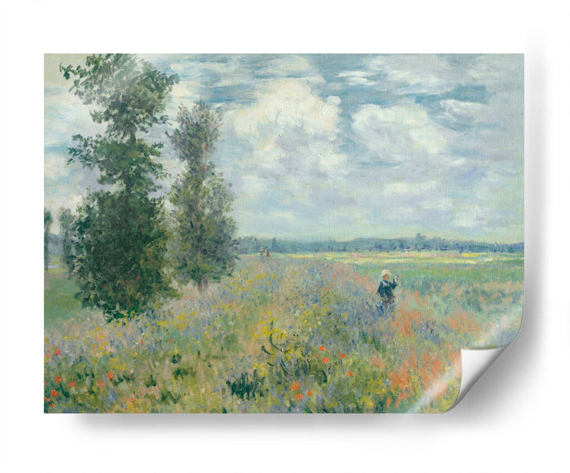 Campos de amapolas cerca de Argenteuil - Claude Monet | Cuadro decorativo de Canvas Lab