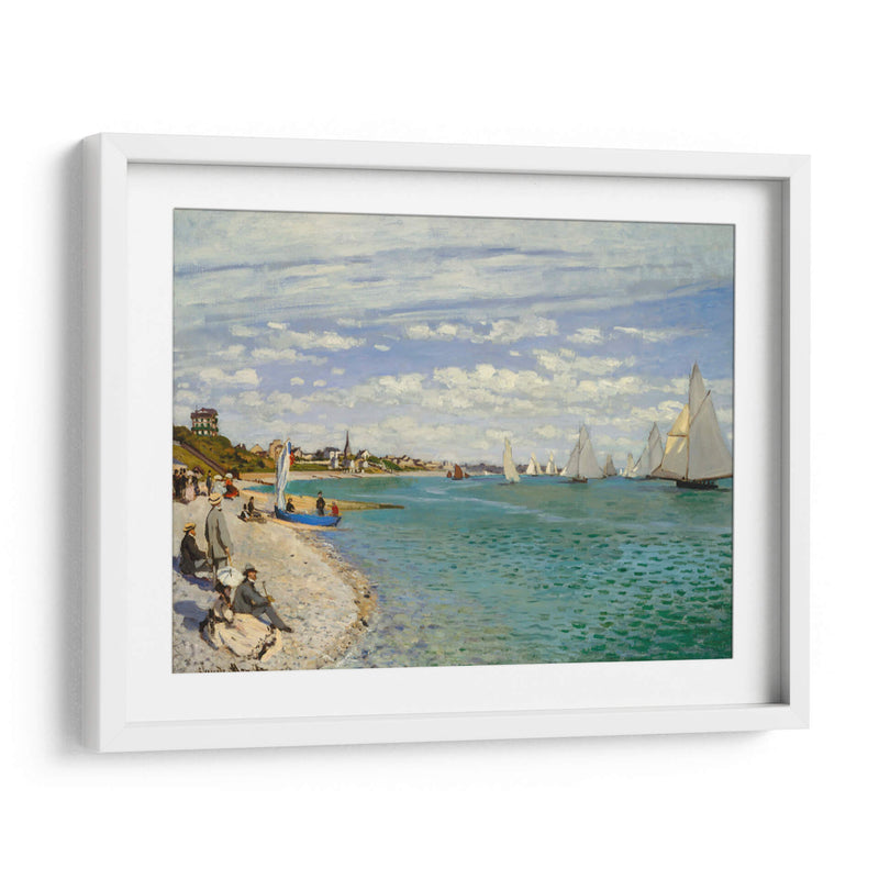 La Regata en Sainte Adresse - Claude Monet | Cuadro decorativo de Canvas Lab