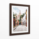 Callejón con vista a la Catedral | Cuadro decorativo de Canvas Lab