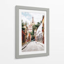Callejón con vista a la Catedral | Cuadro decorativo de Canvas Lab