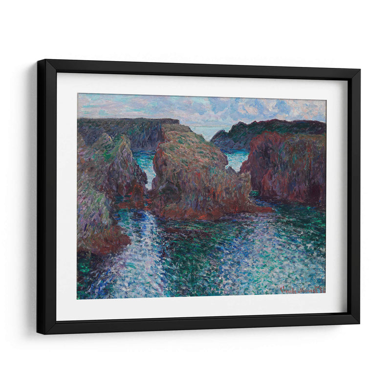 Rocas en Port-Goulphar, Belle-Île - Claude Monet | Cuadro decorativo de Canvas Lab