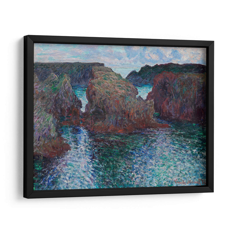 Rocas en Port-Goulphar, Belle-Île - Claude Monet | Cuadro decorativo de Canvas Lab