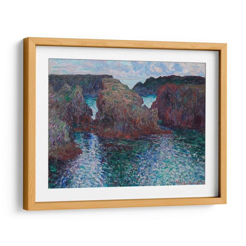 Rocas en Port-Goulphar, Belle-Île - Claude Monet | Cuadro decorativo de Canvas Lab