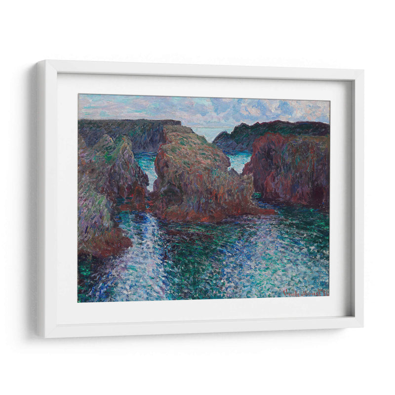 Rocas en Port-Goulphar, Belle-Île - Claude Monet | Cuadro decorativo de Canvas Lab