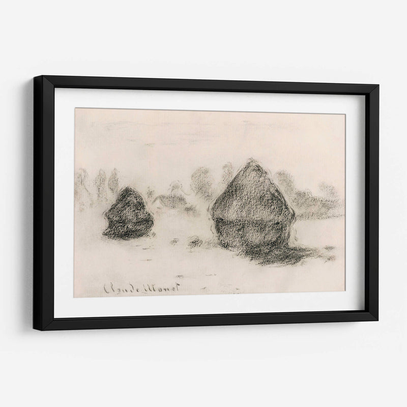 Pilas de trigo - Claude Monet | Cuadro decorativo de Canvas Lab