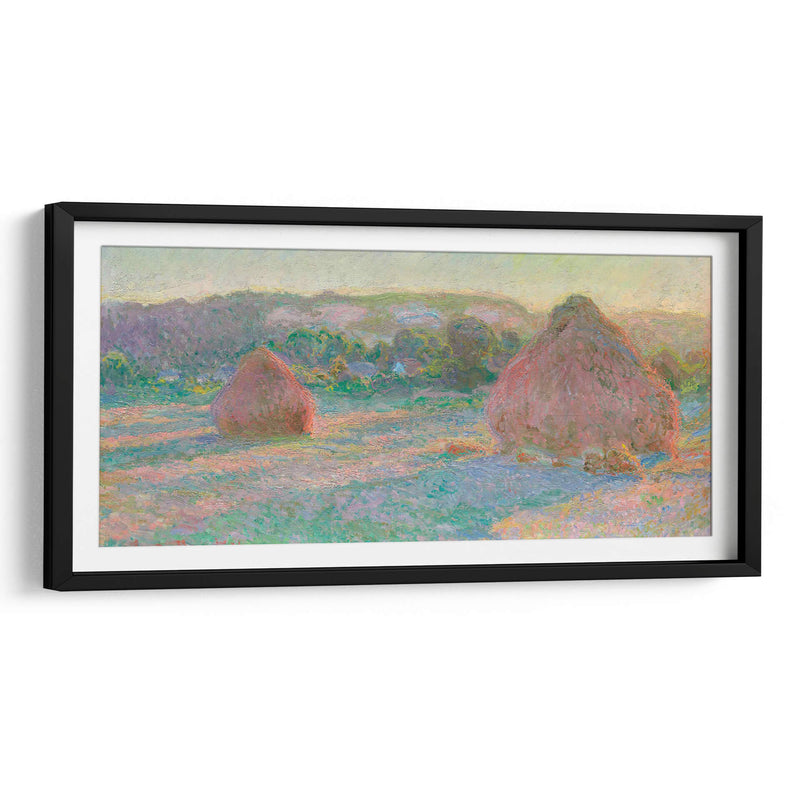 Pilas de trigo, fin de verano - Claude Monet | Cuadro decorativo de Canvas Lab