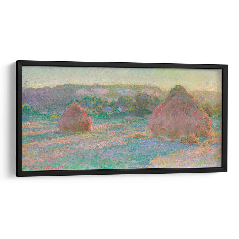 Pilas de trigo, fin de verano - Claude Monet | Cuadro decorativo de Canvas Lab