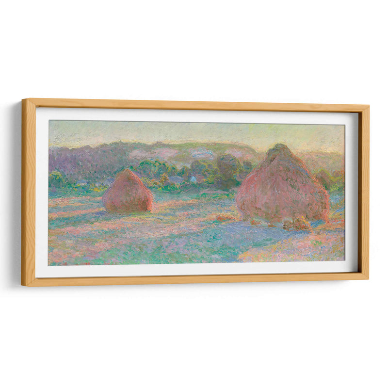 Pilas de trigo, fin de verano - Claude Monet | Cuadro decorativo de Canvas Lab