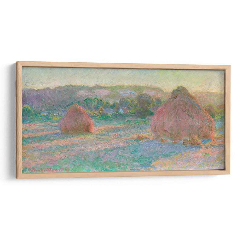 Pilas de trigo, fin de verano - Claude Monet | Cuadro decorativo de Canvas Lab