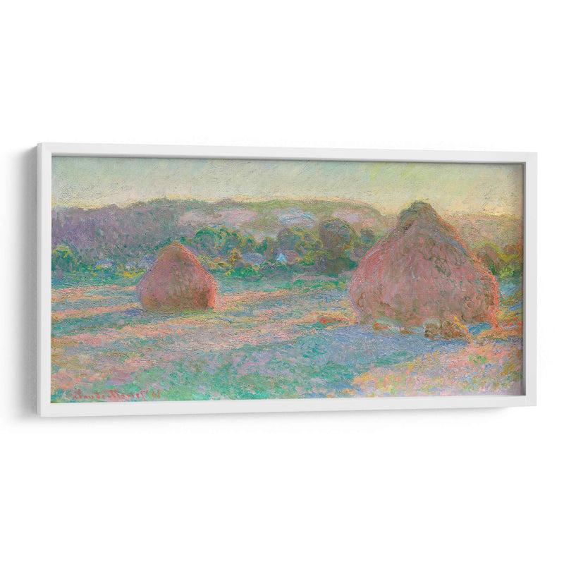 Pilas de trigo, fin de verano - Claude Monet | Cuadro decorativo de Canvas Lab