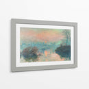 Puesta de sol en el Sena en Lavacourt - Claude Monet | Cuadro decorativo de Canvas Lab