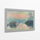 Puesta de sol en el Sena en Lavacourt - Claude Monet | Cuadro decorativo de Canvas Lab